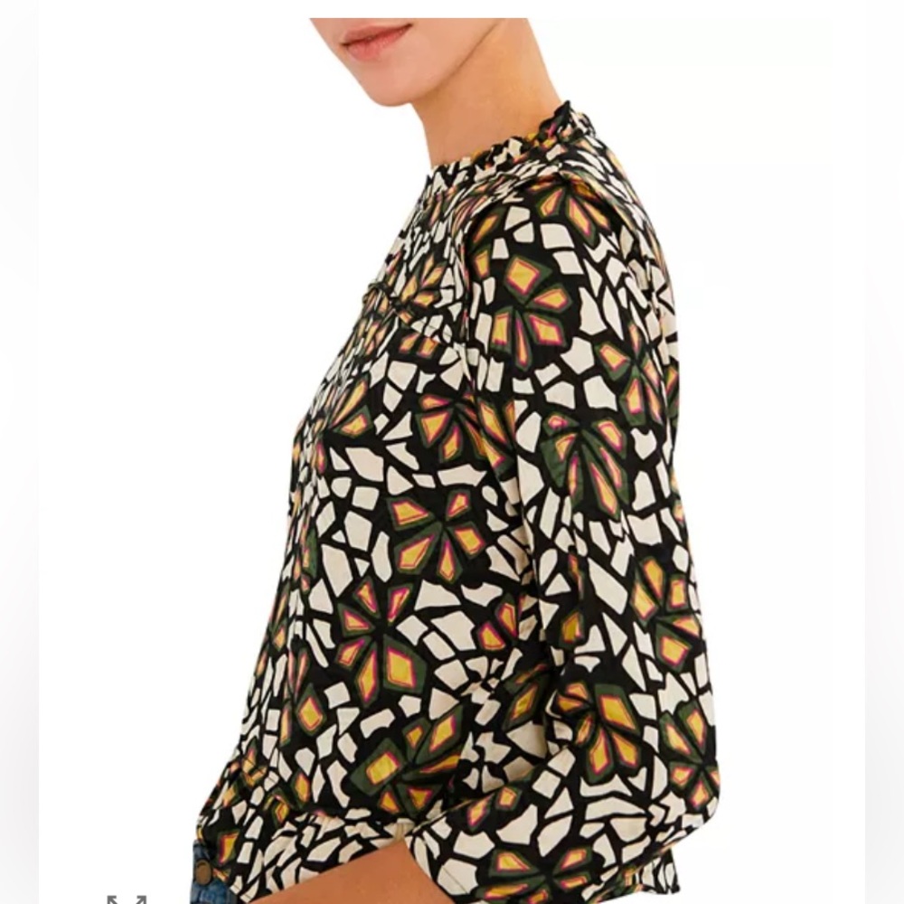 ba&sh Multicolor Geometric Button Down Shirt - Picture 9 of 9